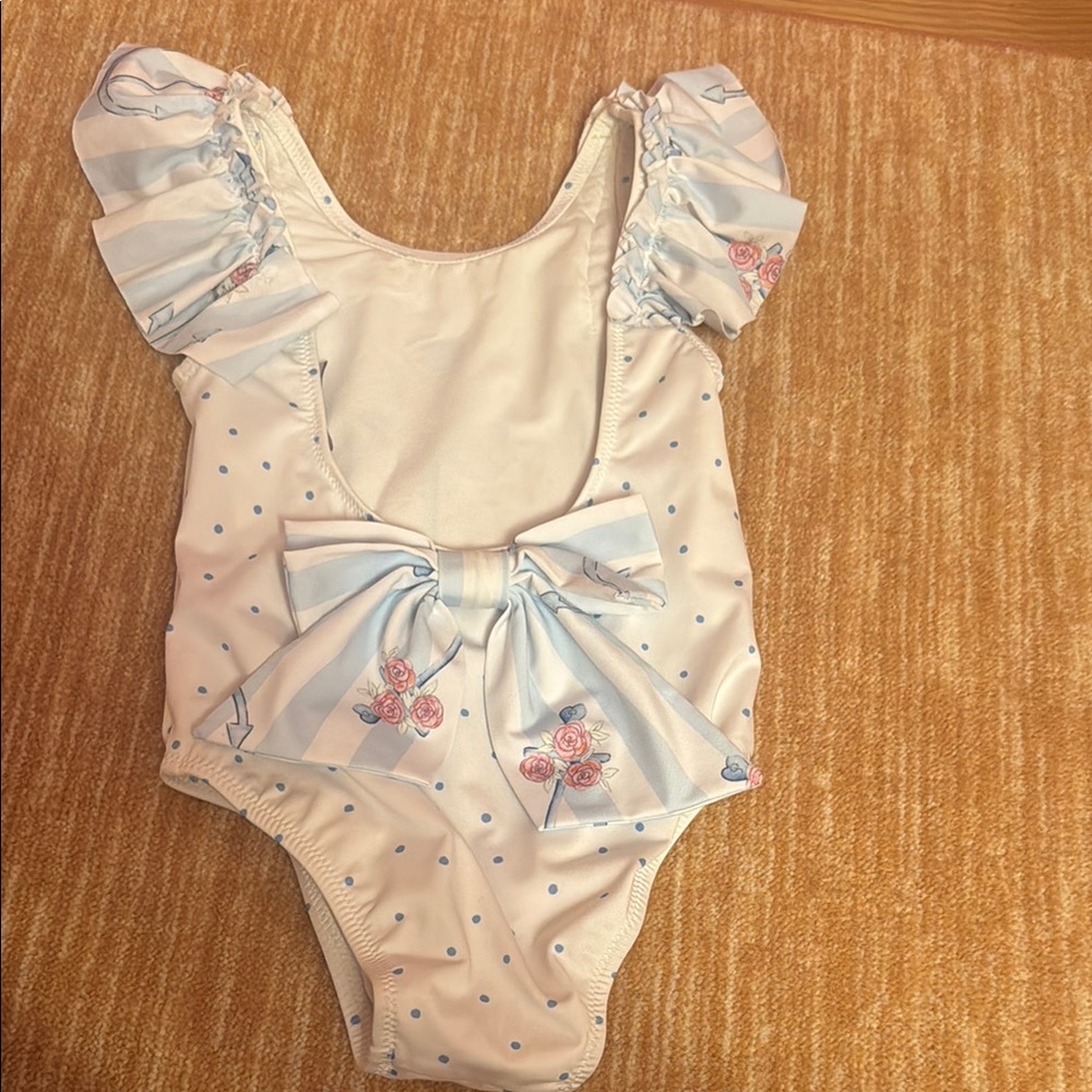 Anchor and Roses Kids One Piece - Picture 3 of 4